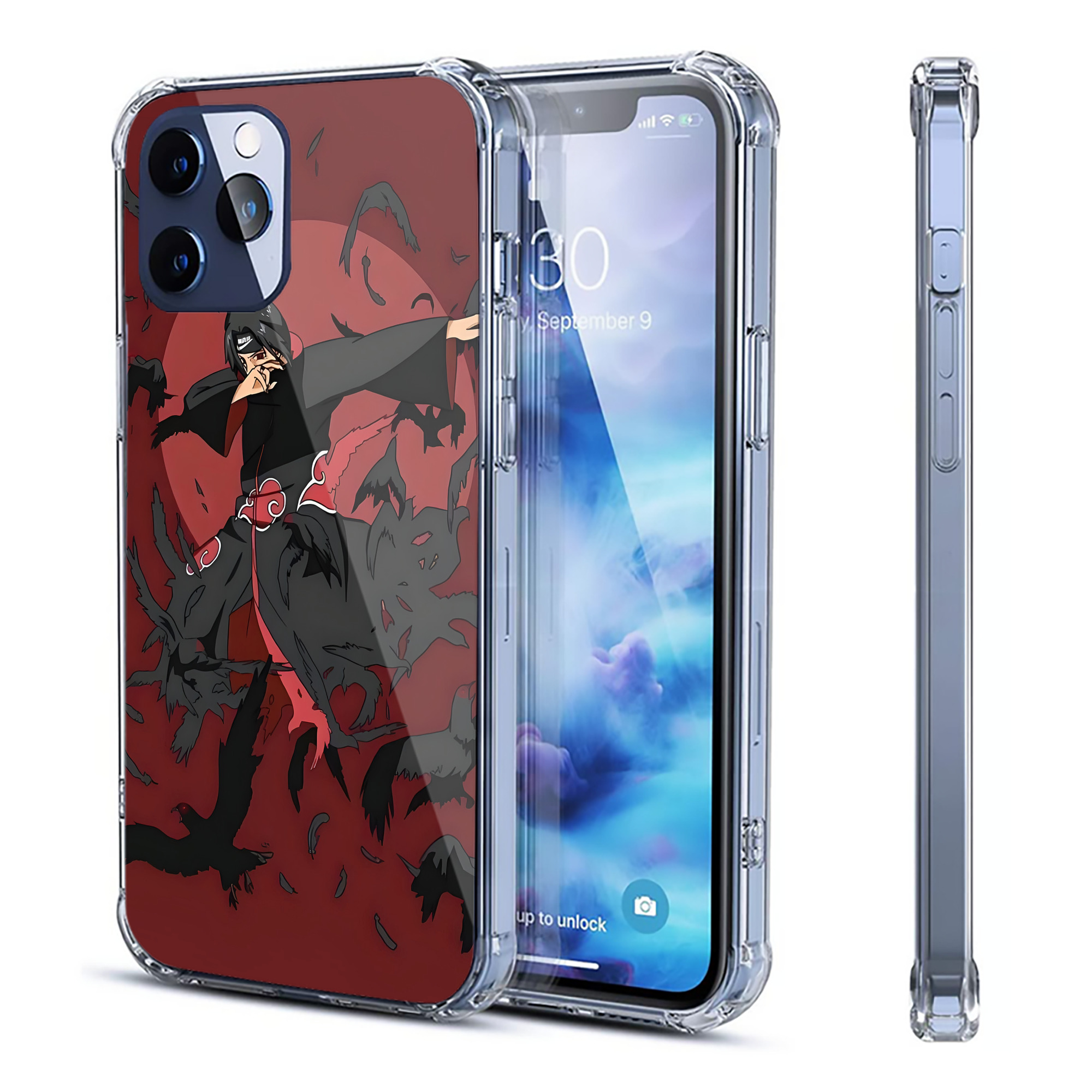 （画像用） NARUTO -ナルト- NARUTO -ナルト- 疾風伝 【iPhone 12シリーズ対応】透明スマホケース（クリアソフトケース）